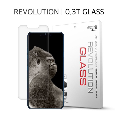 [프로텍트엠] 레볼루션글라스 0.3T 강화유리 방탄액정보호필름 LG G7PLUS / 엘지 G7플러스