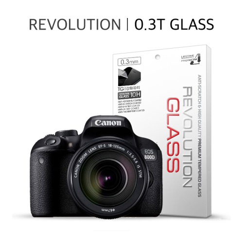 프로텍트엠 캐논 EOS 800D 레볼루션글라스 0.3T 강화유리 액정보호 필름