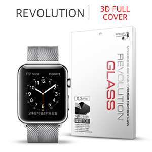 [프로텍트엠] 레볼루션글라스 3D풀커버 강화유리 방탄액정보호필름 애플워치3 LTE(38mm,42mm)/ Apple Watch
