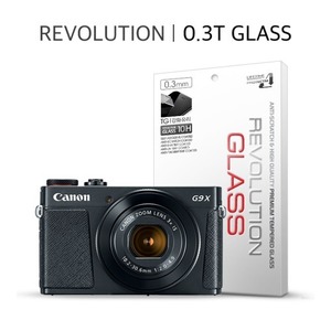 프로텍트엠 캐논 PowerShot G9X MK2 레볼루션글라스 0.3T 강화유리 액정보호 필름